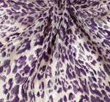 Lace Animal Print 5455-2 Sample Lace Fabric - Lavender/Ivory Animal Print, 50/52" Width