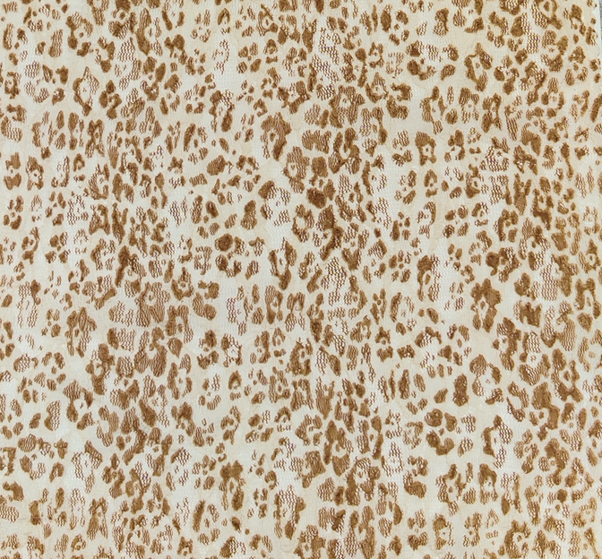 Lace Animal Print 5455-2 Sample Lace Fabric - Mocha/Ivory Animal Print, 50/52" Width