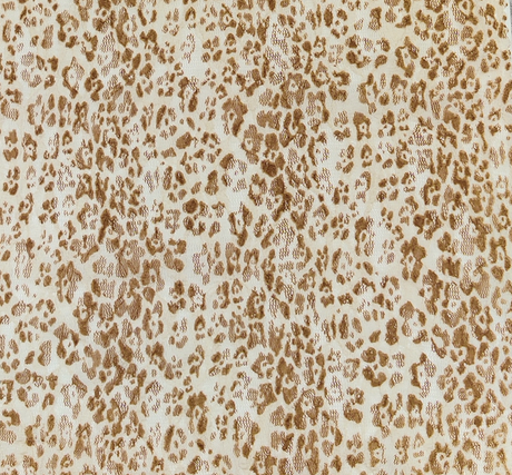 Lace Animal Print 5455-2 Sample Lace Fabric - Mocha/Ivory Animal Print, 50/52" Width