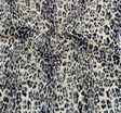 Lace Animal Print 5455-2 Sample Navy/Ivory Lace Fabric - Navy/Ivory Animal Print, 50/52" Width