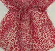 Lace Animal Print 5455-2 Sample Lace Fabric - Red/Ivory Animal Print, 50/52" Width