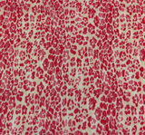 Lace Animal Print 5455-2 Sample Lace Fabric - Red/Ivory Animal Print, 50/52" Width