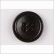 Black Leather Button - 32L/20mm
