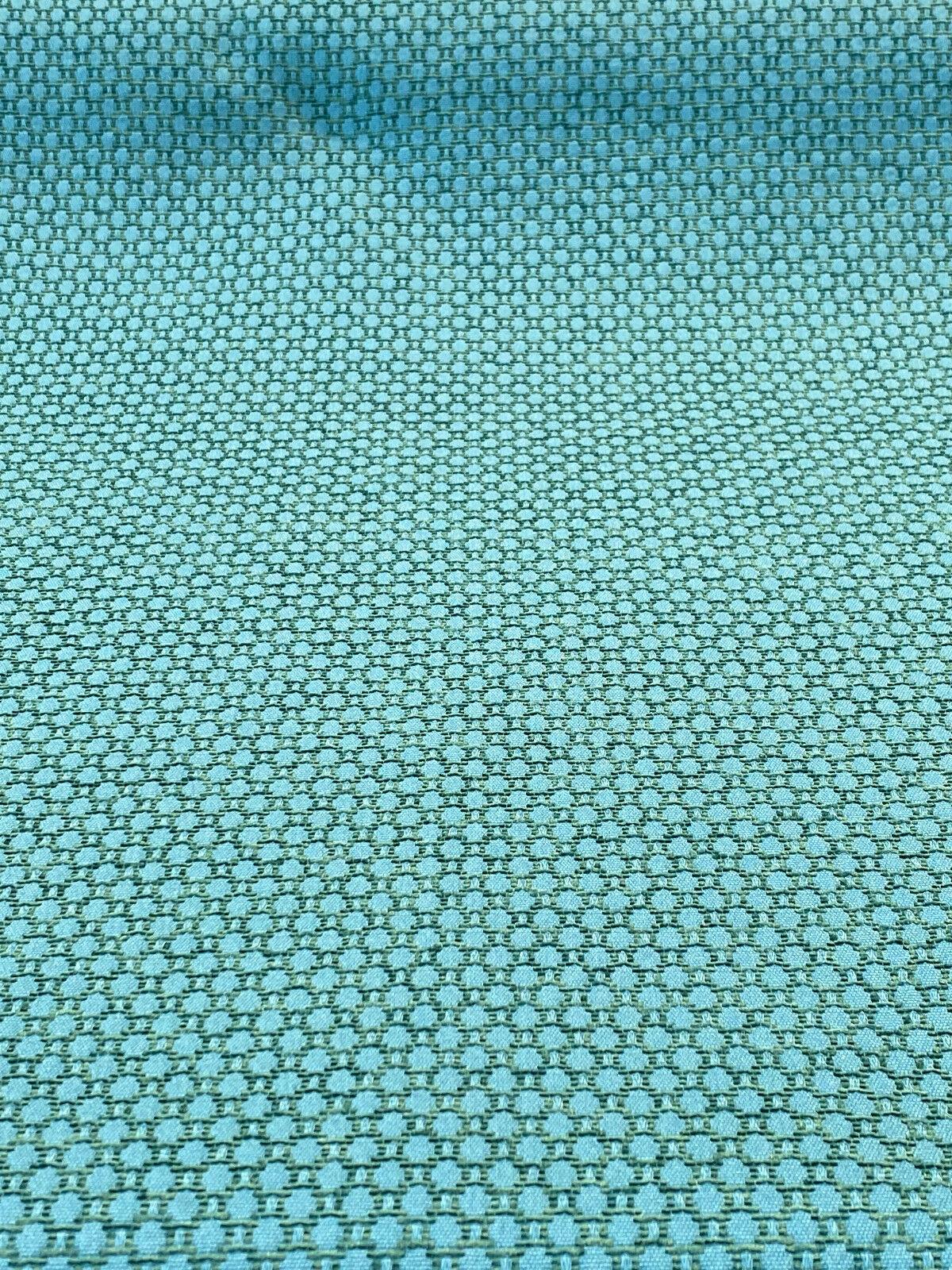 Amy Brocade Jacquard Fabric - Teal, Small Dot, 56" Width (1 Yard)