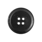 Black Leather Blazer Button - 40L/25.5mm
