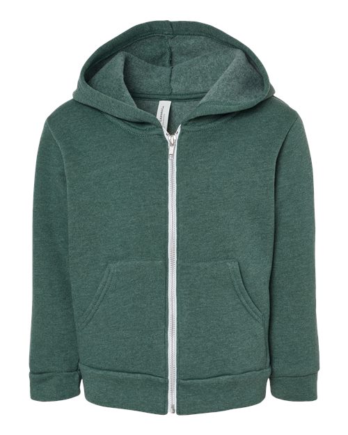 BELLA + CANVAS® Toddler Sponge Fleece Full Zip Hoodie