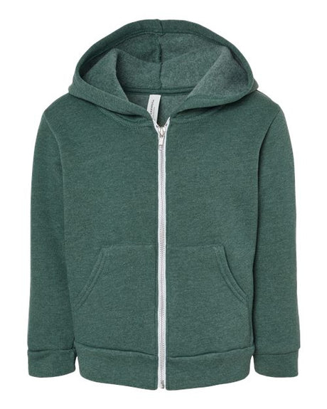 BELLA + CANVAS® Toddler Sponge Fleece Full Zip Hoodie