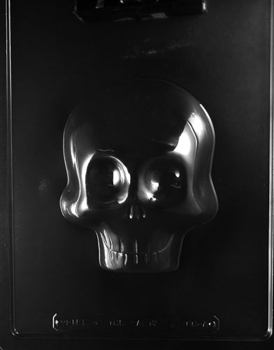 3D Large Skull Chocolate Mold - Front - LPH166A