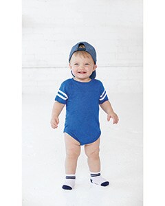 Rabbit Skins® Infant Football Classic Crew Neck Short Sleeve Bodysuit