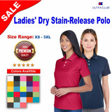 Ultra Club® Ladies'Dry Stain-Release Polo