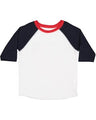 RADYAN® Toddler Baseball Fine Jersey Three-Quarter Sleeve T-Shirt