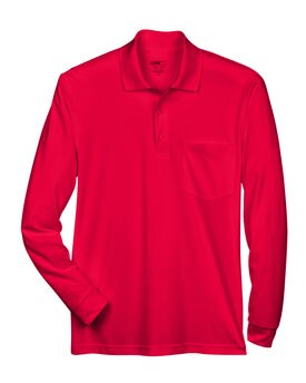 CORE® Adult Pinnacle Performance Long-Sleeve Piqué Polo with Pocket