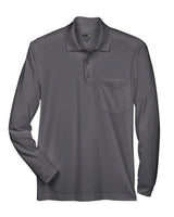 CORE® Adult Pinnacle Performance Long-Sleeve Piqué Polo with Pocket