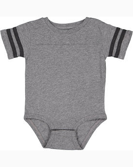 Rabbit Skins® Infant Football Classic Crew Neck Short Sleeve Bodysuit