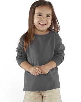 Rabbit Skins® Toddler Crew Neck Long-Sleeve Fine Jersey T-Shirt - 3302