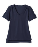 Devon & Jones® CrownLux Performance Ladies Plaited Rolled Sleeve Top