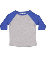 RADYAN® Toddler Baseball Fine Jersey Three-Quarter Sleeve T-Shirt