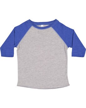 Rabbit Skins® Toddler Baseball Fine Jersey Three-Quarter Sleeve T-Shirt