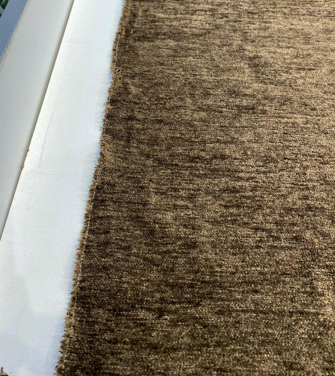 Soft Chenille Cuddle Upholstery Fabric - Brown Cocoa, 54" Width (1 Yard)