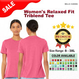 BELLA + CANVAS® Women's Relaxed Fit Crewneck Short Sleeve Triblend Tee
