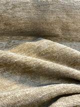 Soft Chenille Cuddle Acrylic Fabric - Cafe Sand, Railroaded, 54" Width (By The Yard)