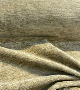 Soft Chenille Cuddle Acrylic Fabric - Cafe Sand, Railroaded, 54" Width (By The Yard)