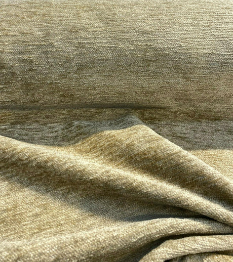 Soft Chenille Cuddle Acrylic Fabric - Cafe Sand, Railroaded, 54" Width (By The Yard)