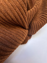Brown Polyester Corduroy