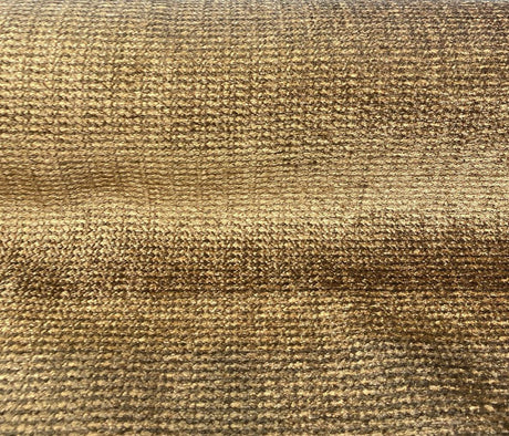 Omega Cocoa Soft Chenille Upholstery Fabric - Golden Brown, Multi Chenille Plain, 56" Width (1 Yard)