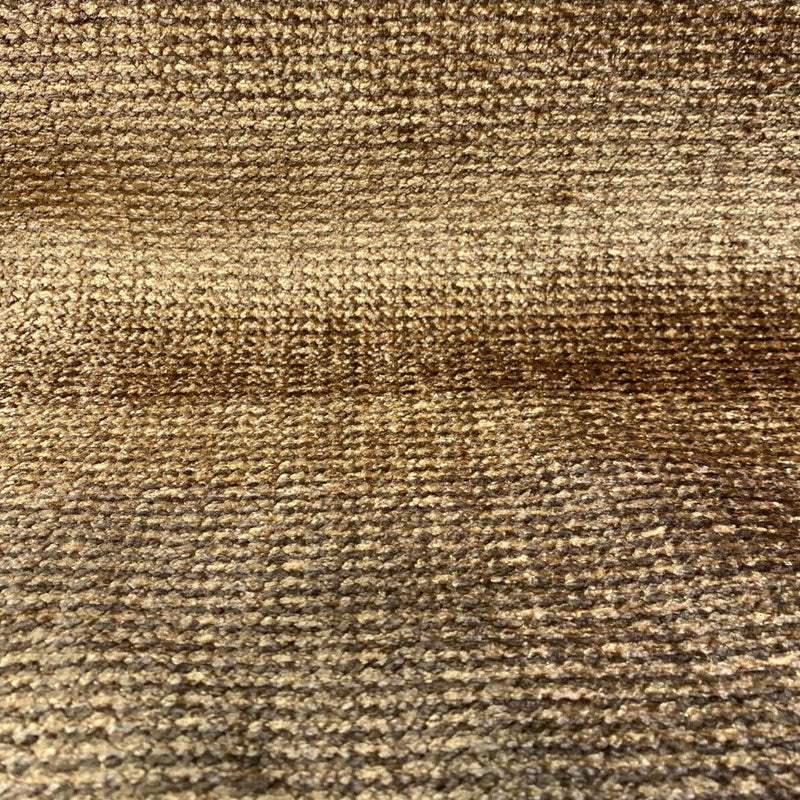 Omega Cocoa Soft Chenille Upholstery Fabric - Golden Brown, Multi Chenille Plain, 56" Width (1 Yard)