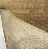 Omega Cocoa Soft Chenille Upholstery Fabric - Golden Brown, Multi Chenille Plain, 56" Width (1 Yard)