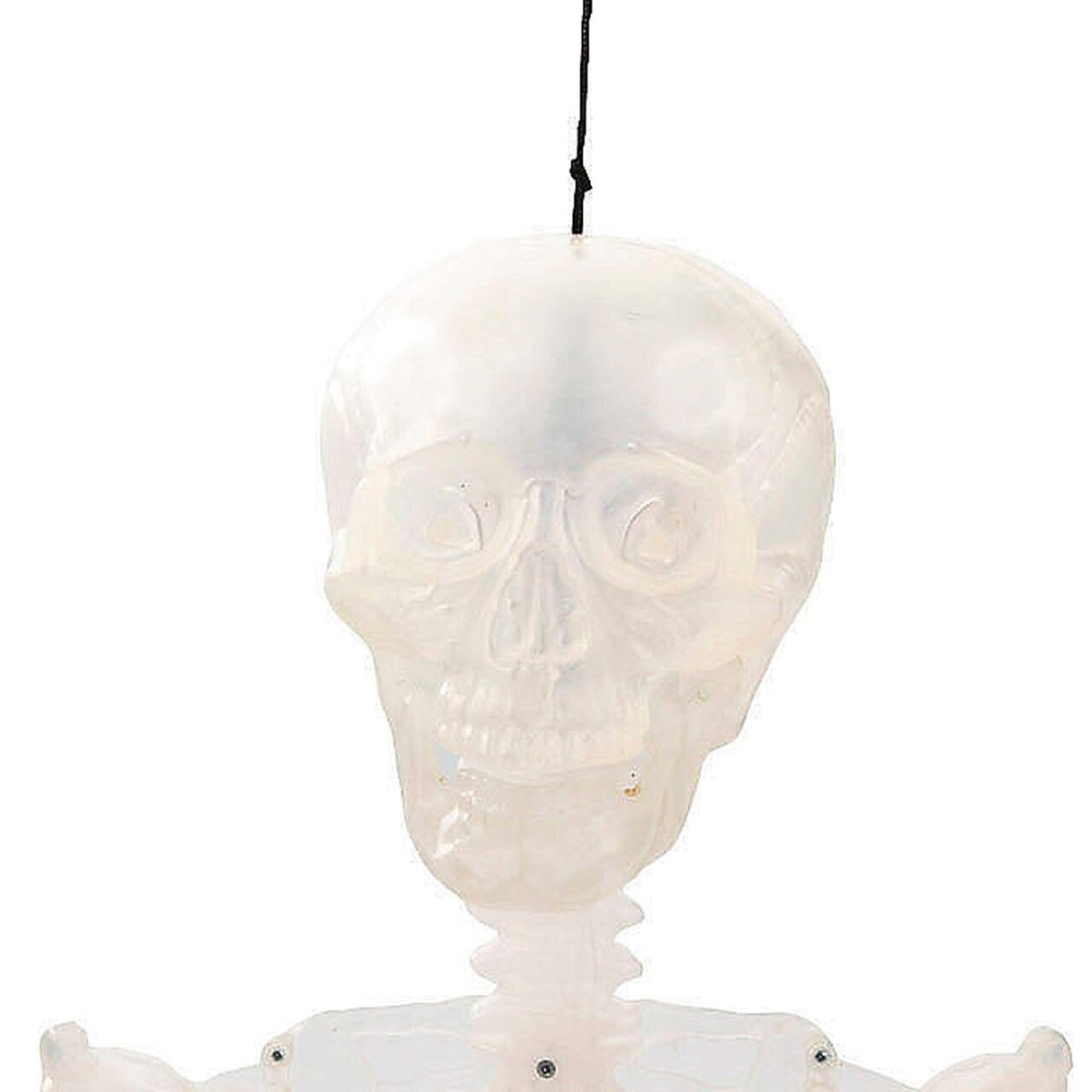 12 1/4 Inch Light Up Hanging Skeleton Torso Fire Flashing Halloween Decoration