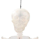 12 1/4 Inch Light Up Hanging Skeleton Torso Fire Flashing Halloween Decoration
