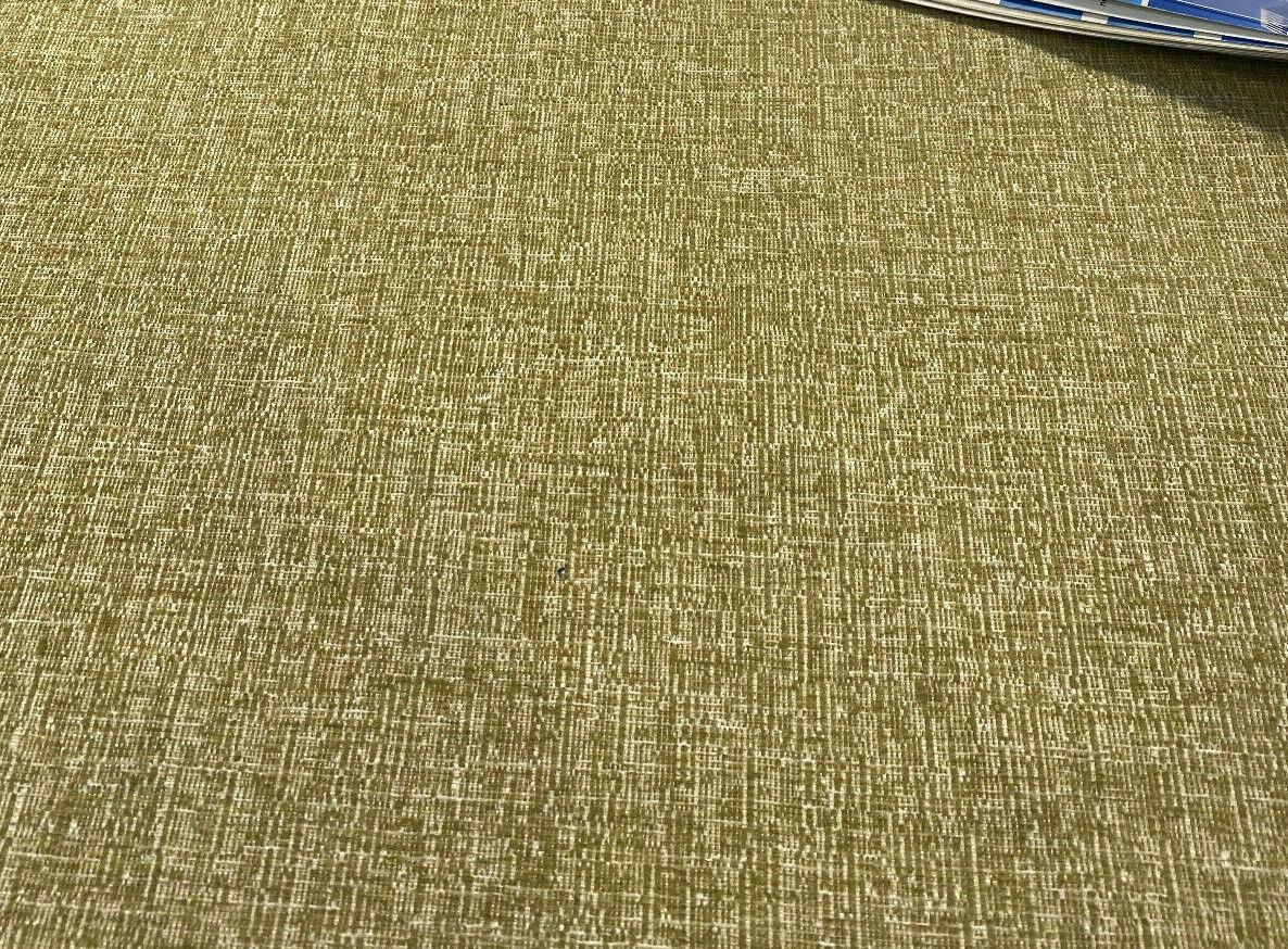 Flash Citron Green Chenille Soft Upholstery Fabric - Citron Green Textured Chenille, 58" Width (1 Yard)