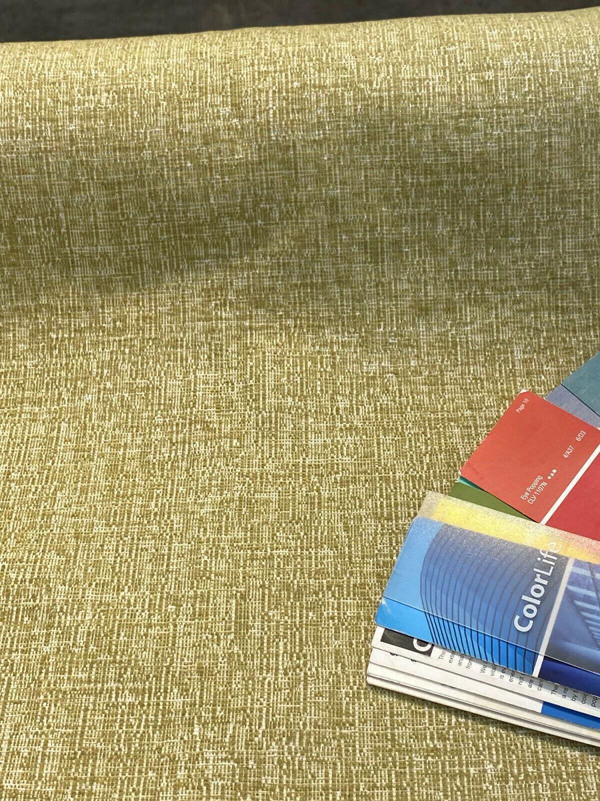 Flash Citron Green Chenille Soft Upholstery Fabric - Citron Green Textured Chenille, 58" Width (1 Yard)