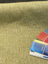 Flash Citron Green Chenille Soft Upholstery Fabric - Citron Green Textured Chenille, 58" Width (1 Yard)