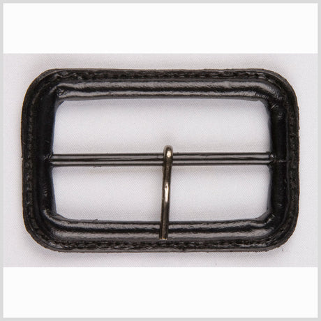 1.5" Black Leather Buckle