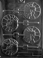 Fancy Turkey Lolly Chocolate Mold - LPT011