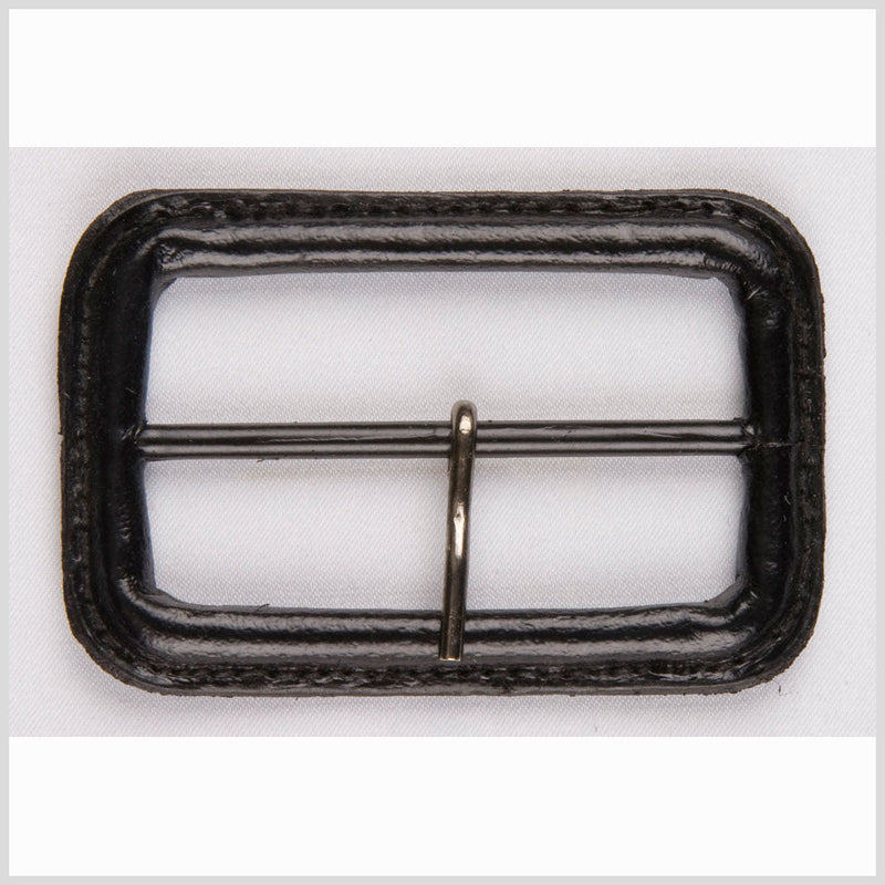 2" Black Leather Buckle