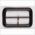 2" Black Leather Buckle