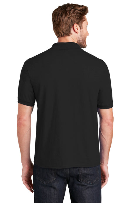 Hanes EcoSmart jersey knit sport shirt with collared polo design
