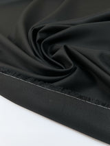 Wool Jacquard Suiting Fabric Black