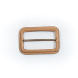 Natural Leather Buckle - 2.625" x 1.75"