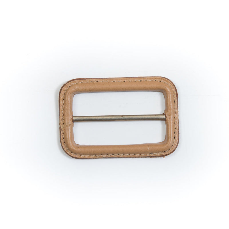Natural Leather Buckle - 2.625" x 1.75"