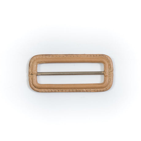 Natural Leather Buckle - 3" x 1.375"
