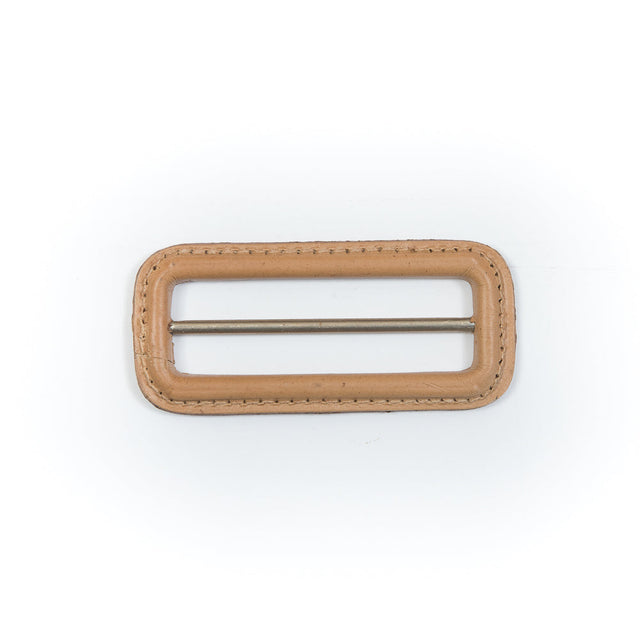 Natural Leather Buckle - 3" x 1.375"