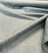 Tallulah Blue Slate Paisley Turbo Jacquard Polyester Fabric - Blue Slate Paisley Damask, 55" Width (1 Yard)