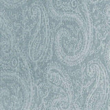 Tallulah Blue Slate Paisley Turbo Jacquard Polyester Fabric - Blue Slate Paisley Damask, 55" Width (1 Yard)