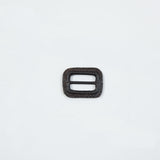 Antique Brown Leather Buckle - 1.25" x 1"