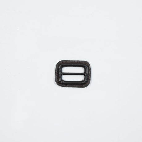 Antique Brown Leather Buckle - 1.25" x 1"